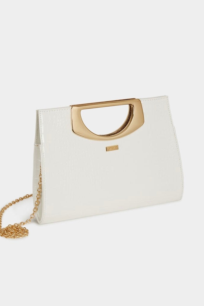 POCHETTE EFFETTO COCCODRILLO