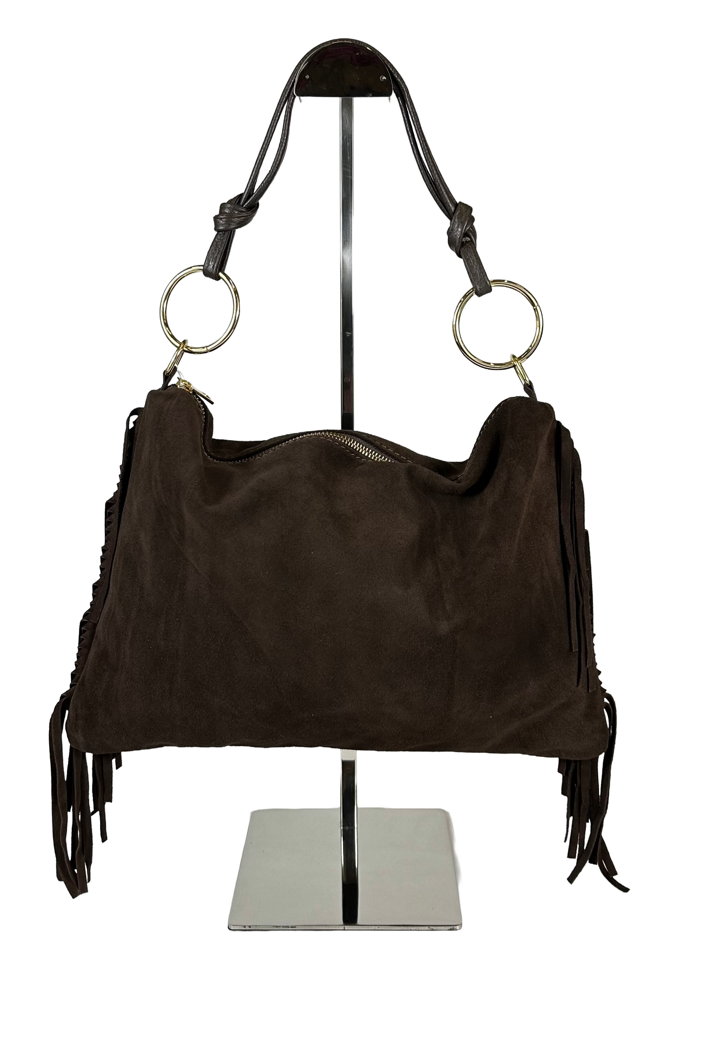BORSA CAMOSCIO FRANGE