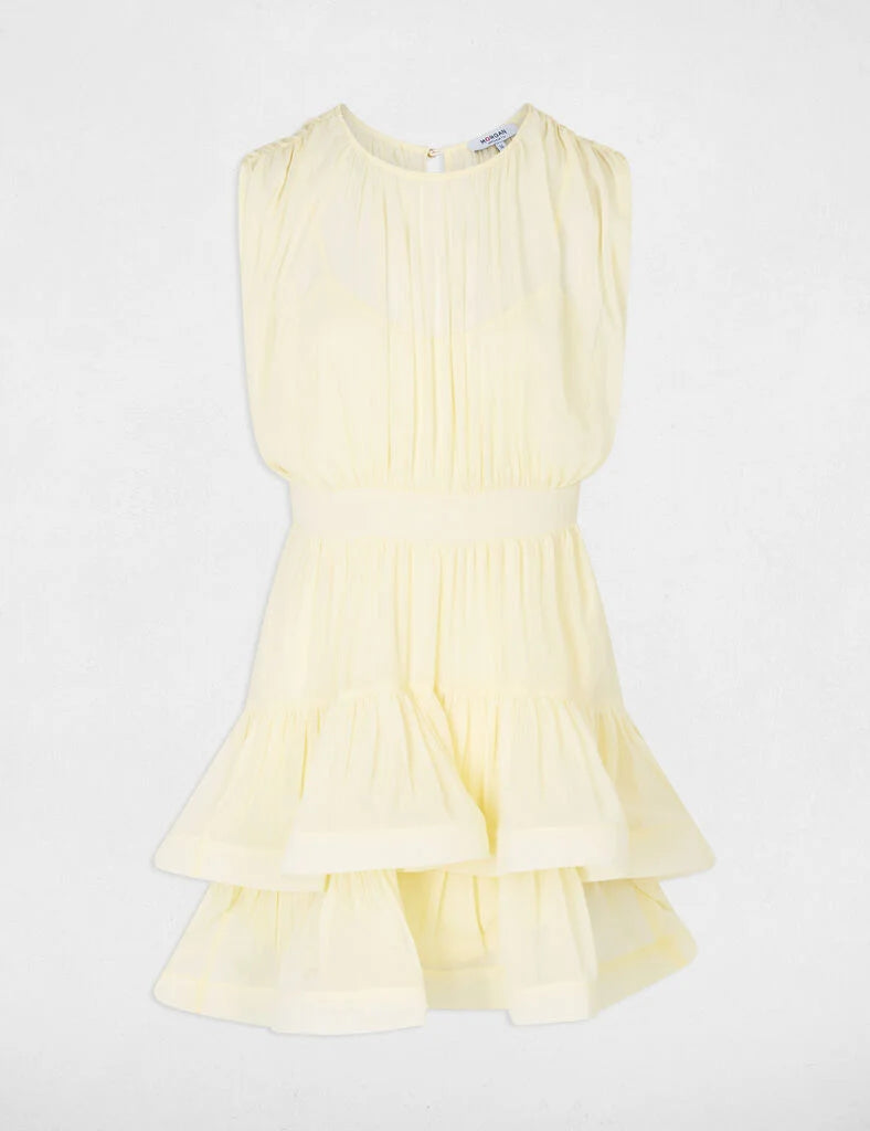 ABITO CHIFFON GIALLO
