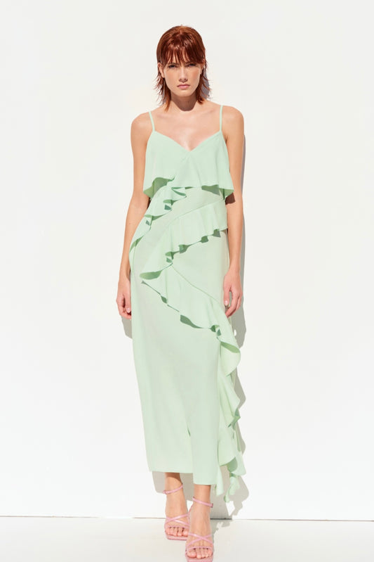 ABITO LUNGO CON BALZE