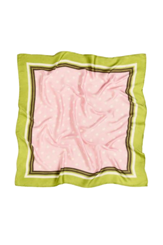 FOULARD LIME E ROSA