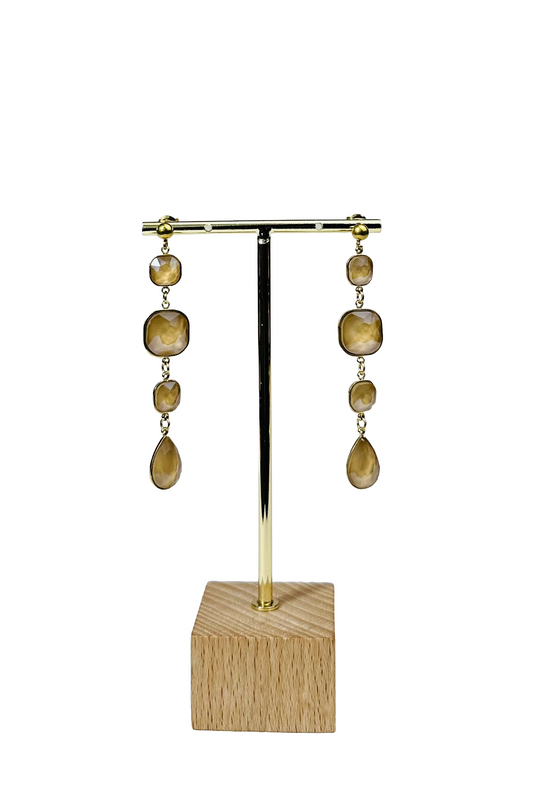 ORECCHINI LUNGHI STONES