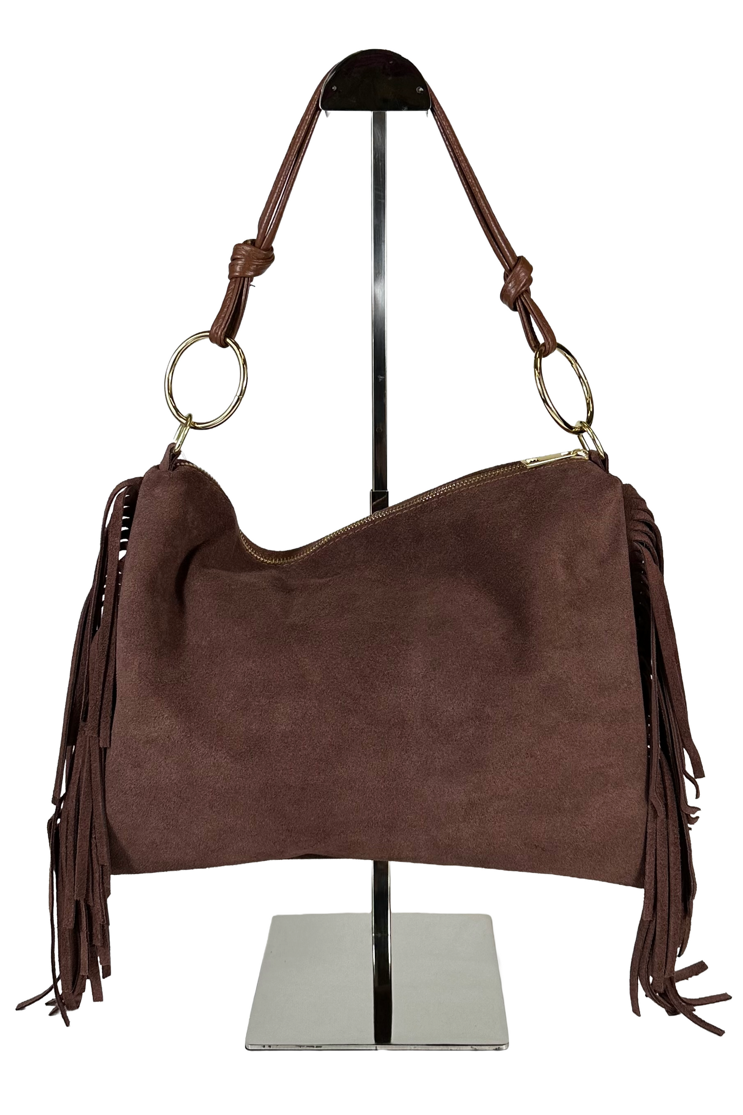 BORSA CAMOSCIO FRANGE