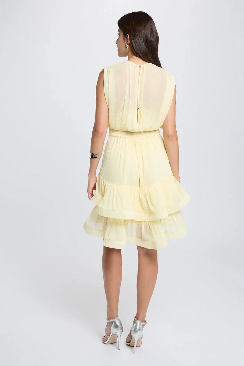 ABITO CHIFFON GIALLO