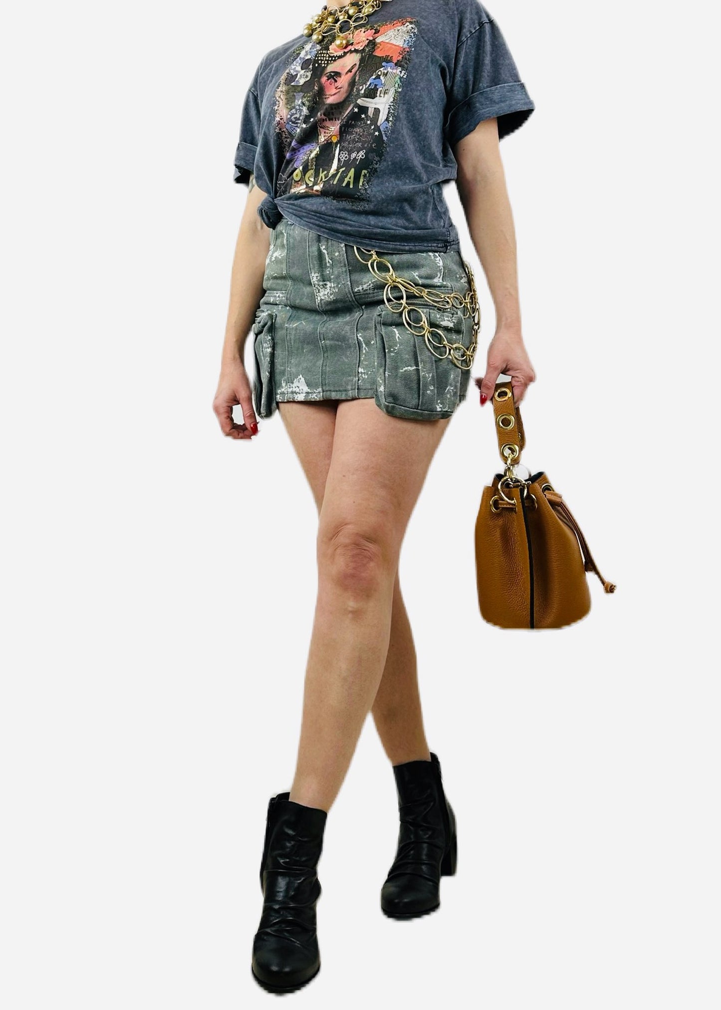 MINIGONNA CON TASCHE