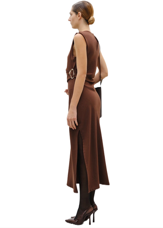 ABITO MIDI BUCKLE ORO